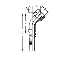 BSP Interlock внутр. резьба конус 60° O RING угол 45°